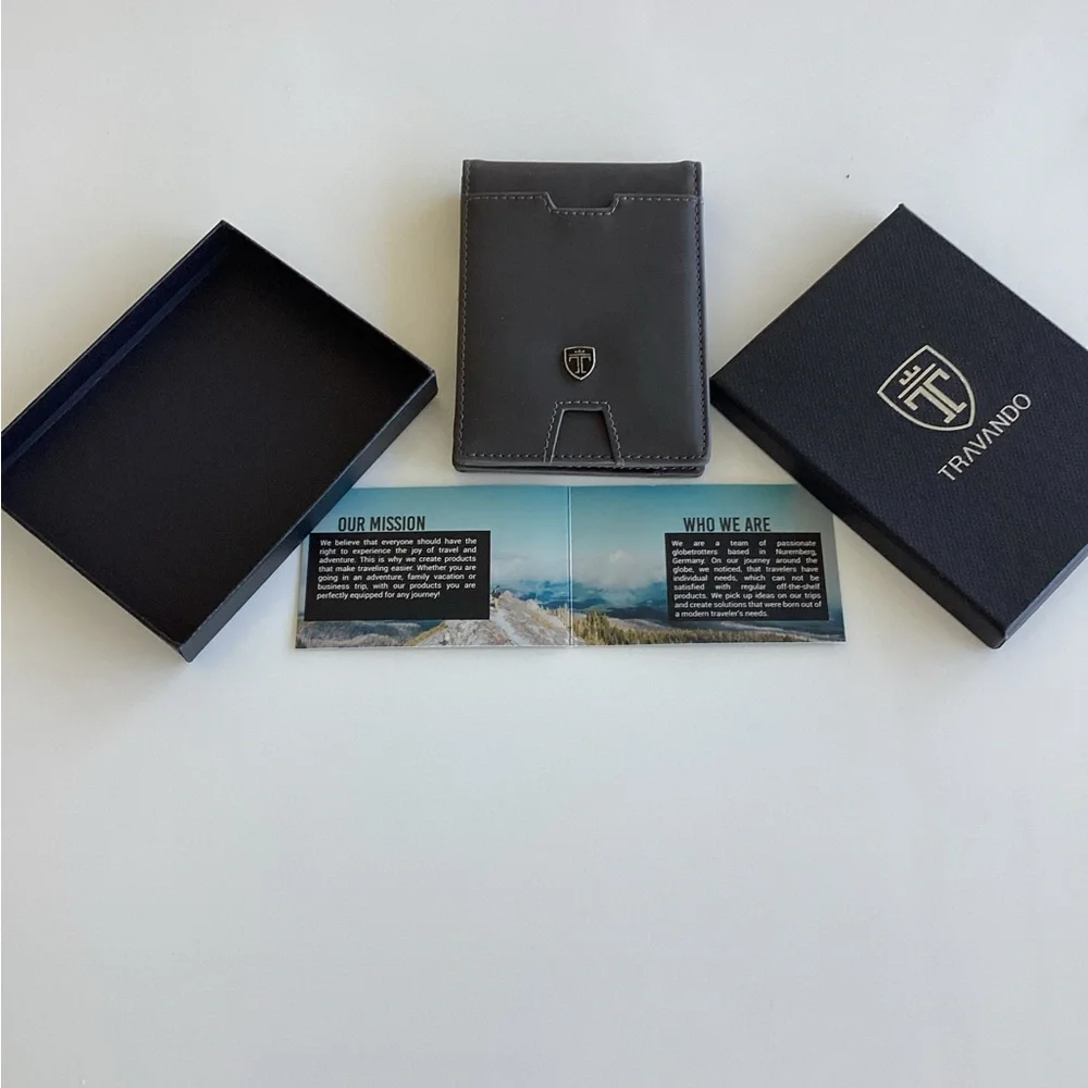 Travando Men’s Slim Wallet - Picture 2 of 6